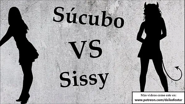 أفلام الطاقة عالية الدقة JOI Anal Sissy VS Succubus. Spanish voice audio