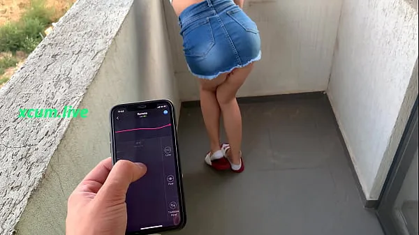HD Controlling vibrator by step brother in public places energiefilms