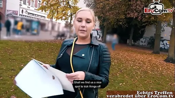 HD German blonde with natural tits pick up at the street 에너지 영화