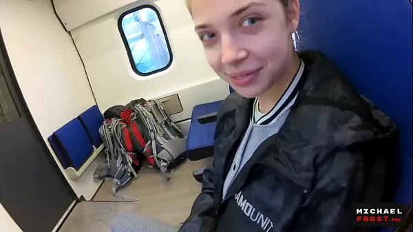 HD Real Public Blowjob in the Train | POV Oral CreamPie by MihaNika69 and MichaelFrost energy Movies