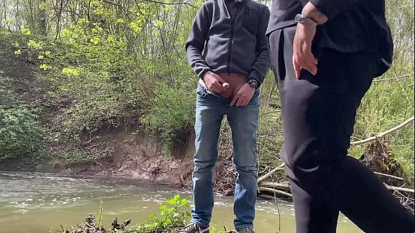 HD Sexy Horny Fat Stranger with a Gorgeous Ass at the Lakeside Jerking My Cock energifilm