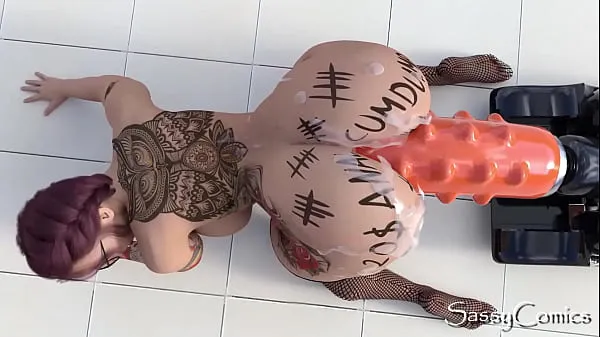 HD Extreme Monster Dildo Anal Fuck Machine Asshole Stretching - 3D Animation energiaelokuvat