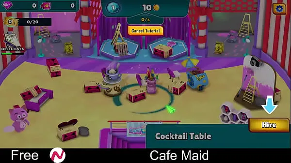 HD Cafe Maid (Nutaku Free Browser Game) Casual, Idle, Dating Sim Filem tenaga