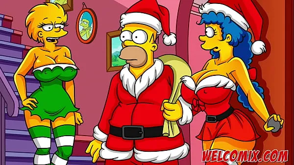 HD Christmas Present! Giving his wife as a gift to beggars! The Simptoons, Simpsons Hentai energy Movies